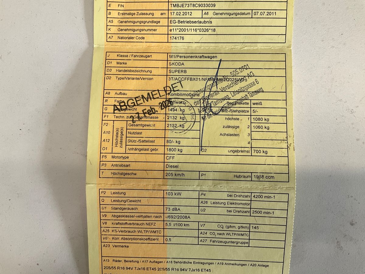 Skoda Superb d'occasion