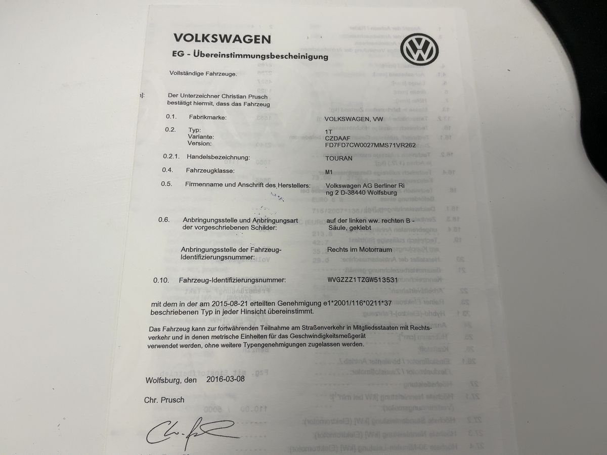 Volkswagen Touran d'occasion