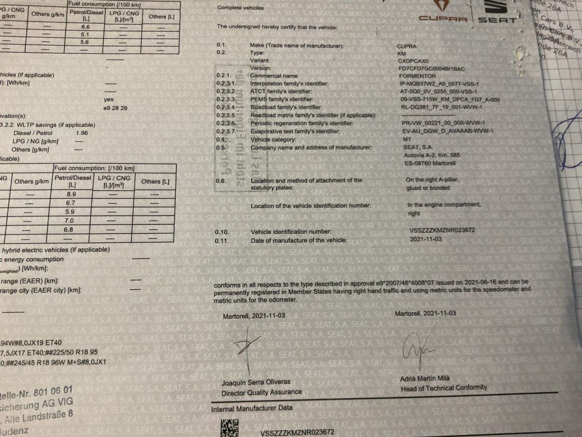 Cupra Formentor d'occasion