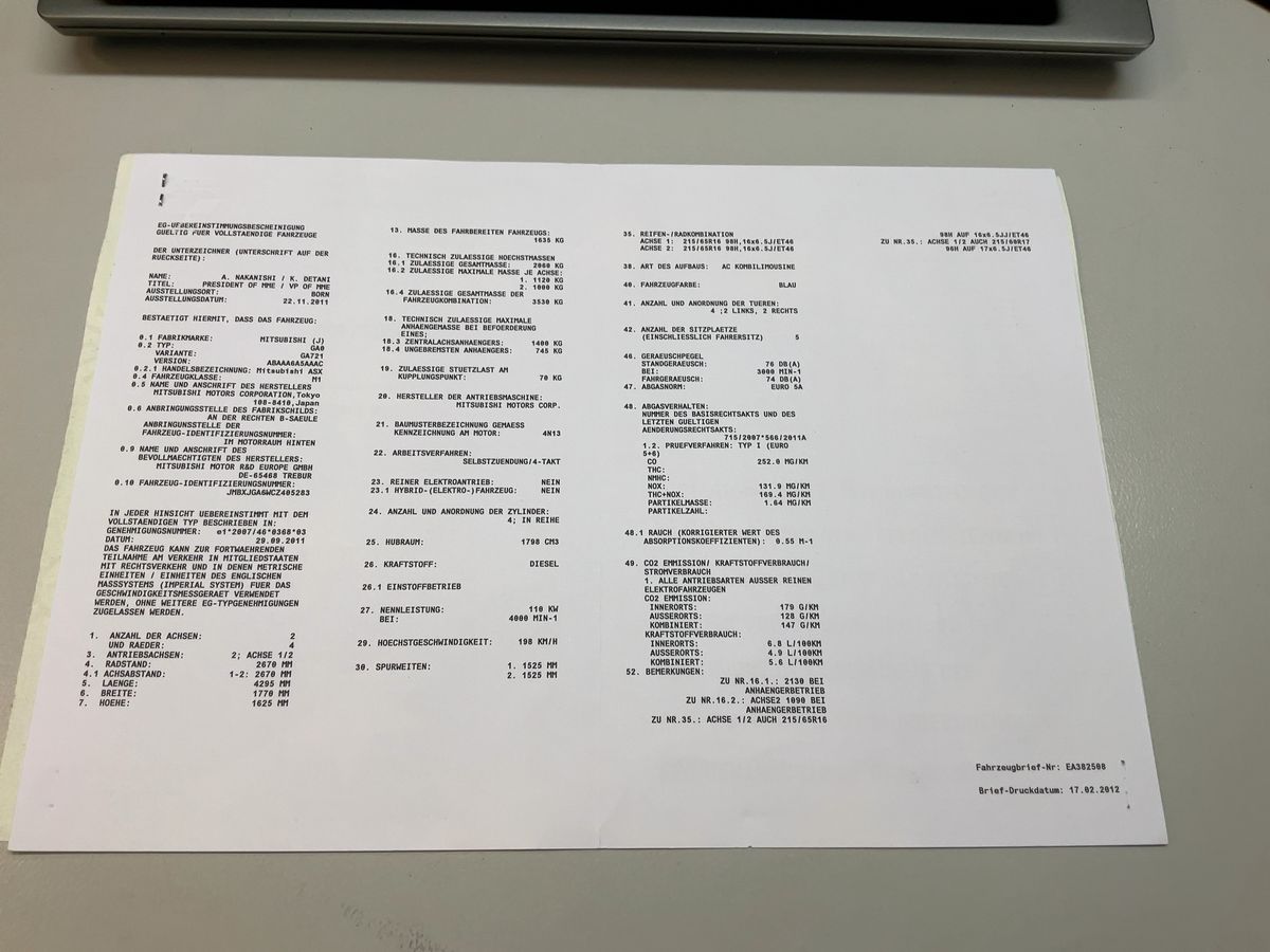 Mitsubishi ASX 1.8 DI-D Instyle 4WD