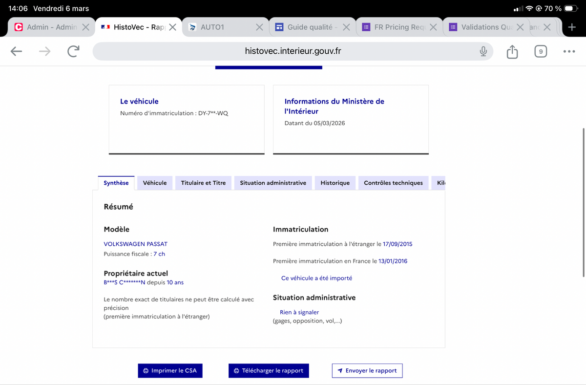 Volkswagen Passat d'occasion