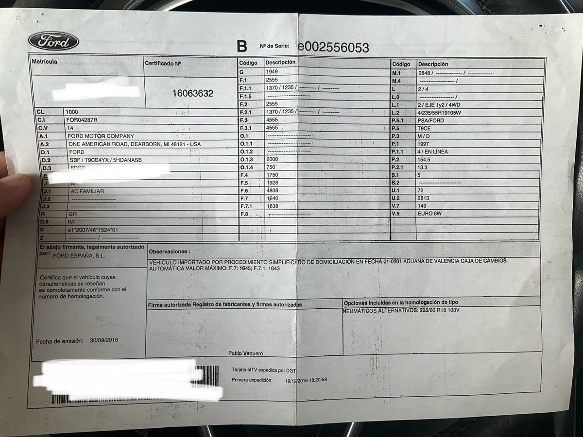 Ford Edge 2.0 TDCi Bi-Turbo Vignale 4x4