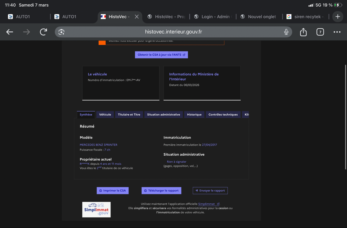 Mercedes-Benz Sprinter d'occasion