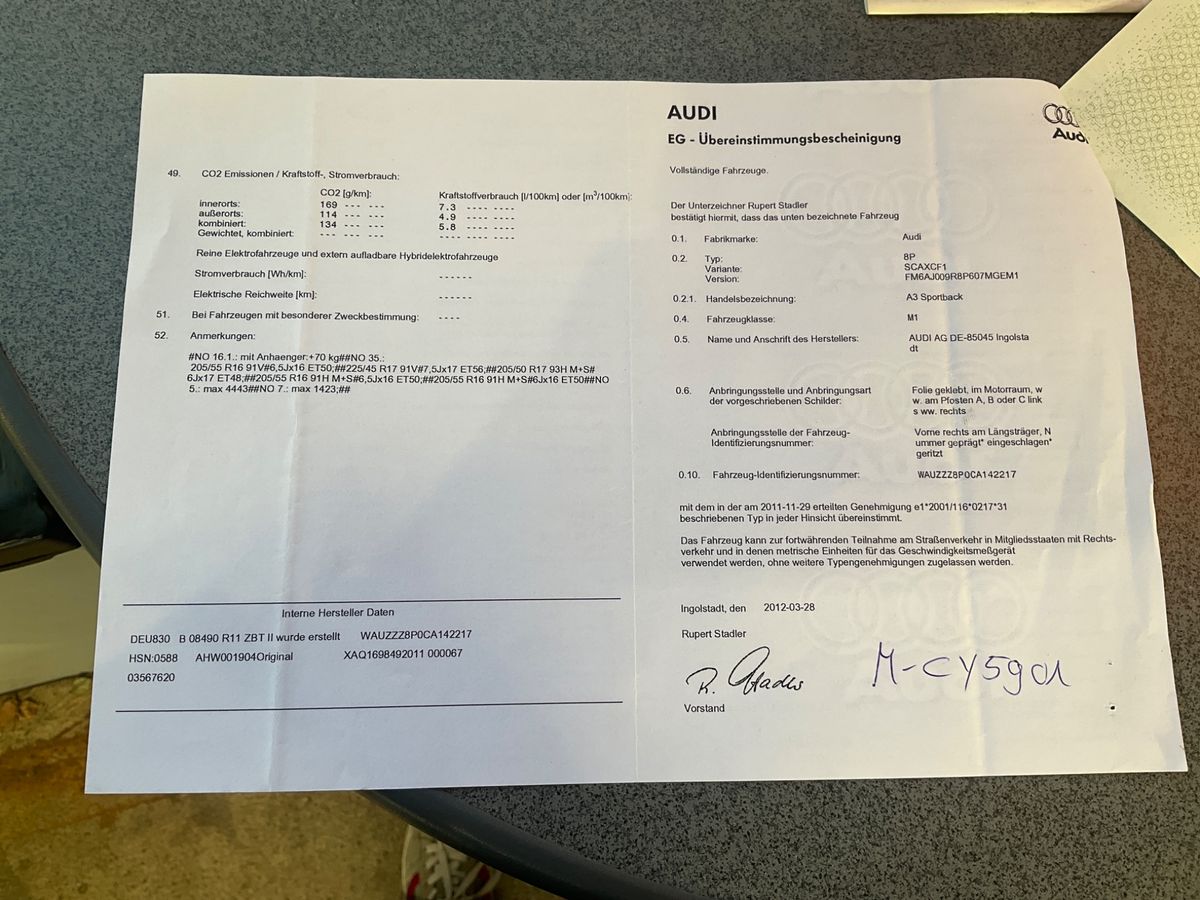 Audi A3 Sportback 1.4 TFSI Attraction