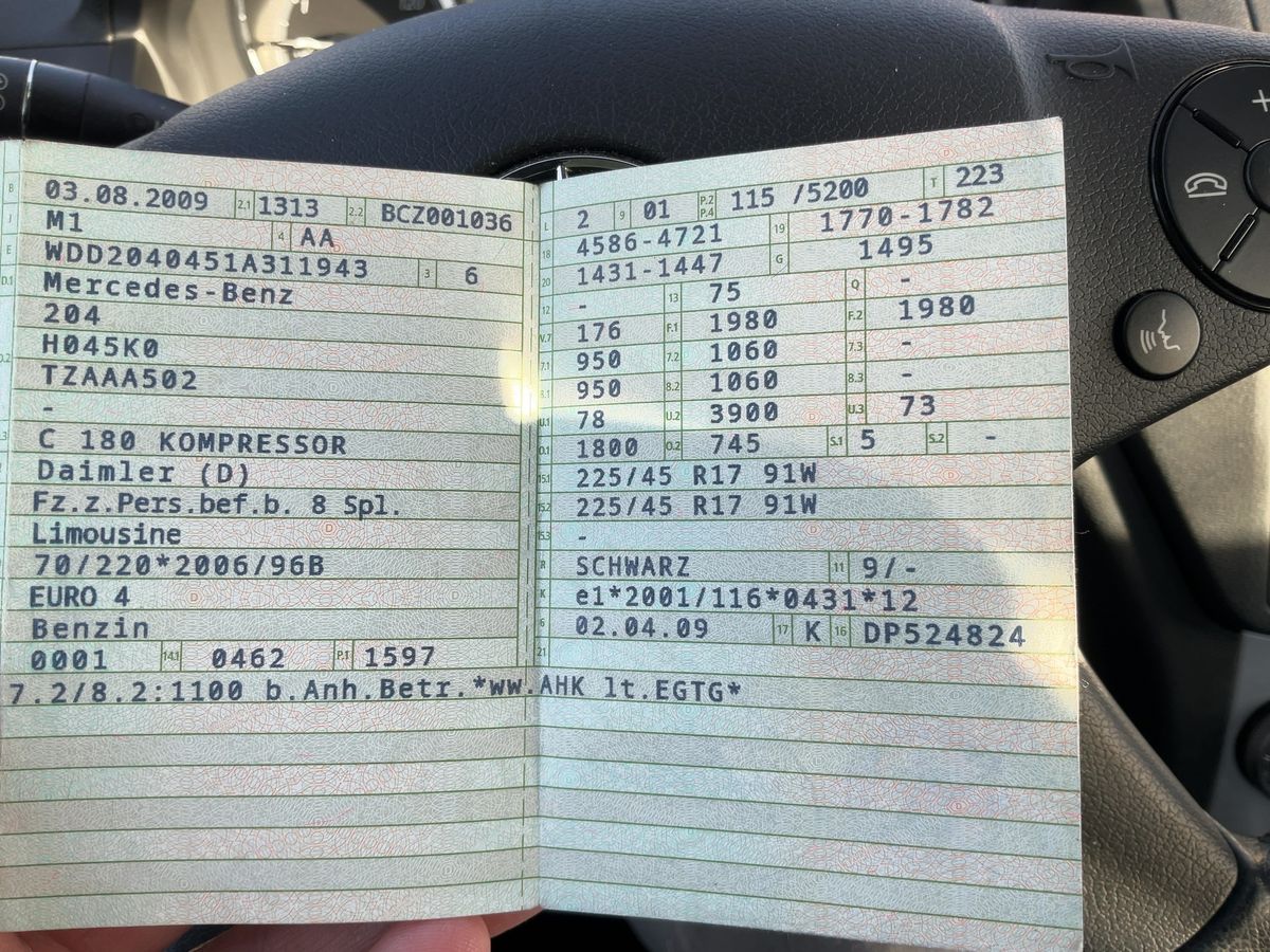 Mercedes-Benz C-Klasse C 180 Kompressor Avantgarde