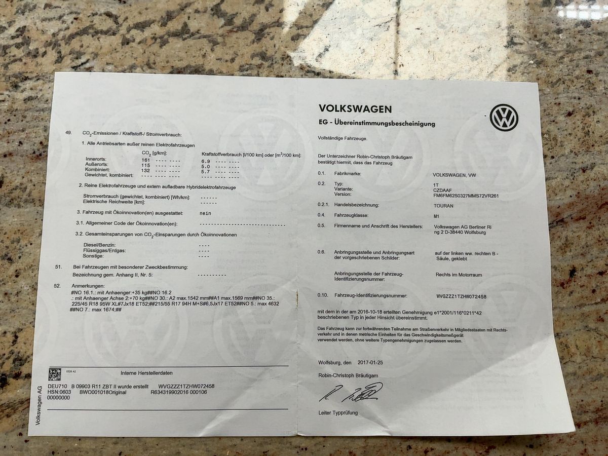 Volkswagen Touran d'occasion
