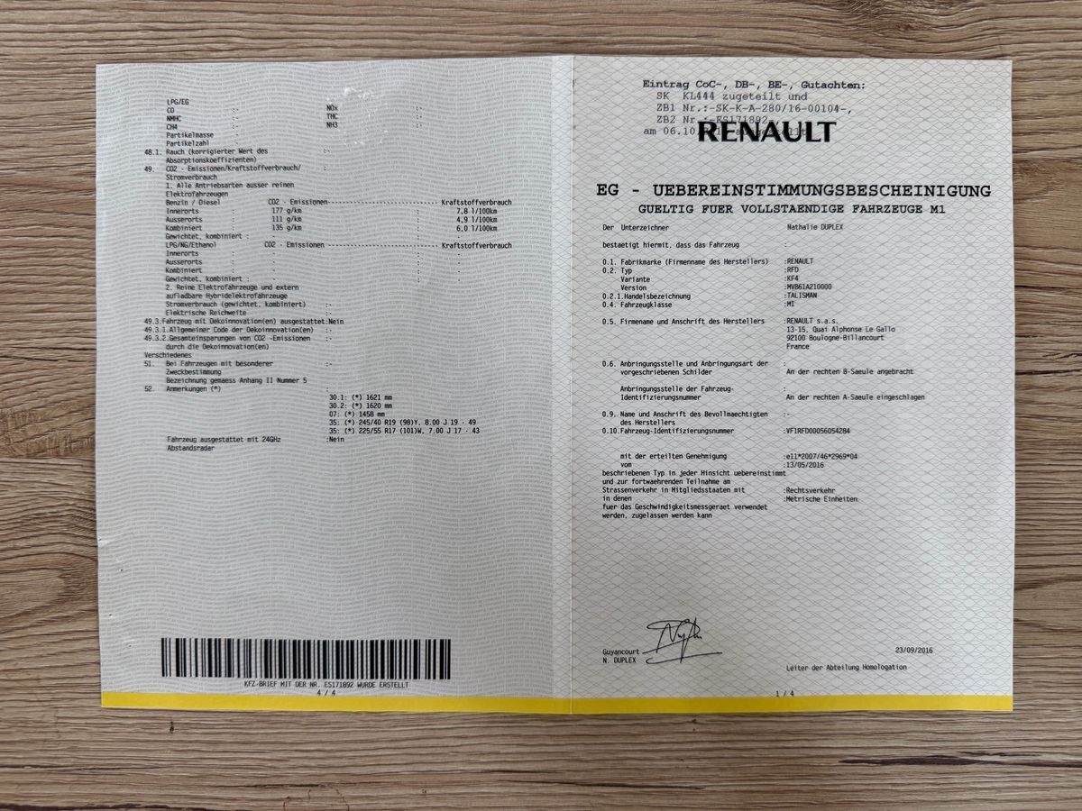 Renault Talisman d'occasion