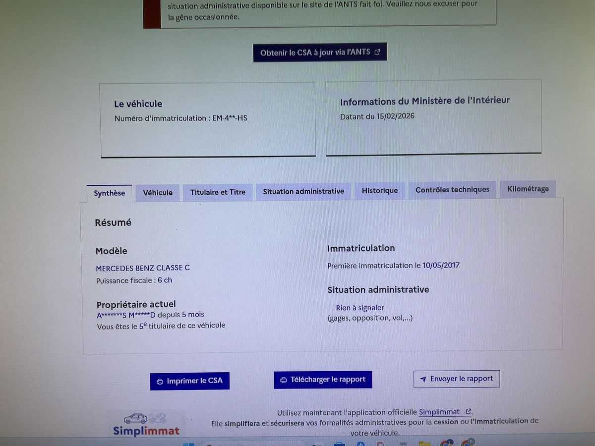 Mercedes-Benz C-Klasse d'occasion