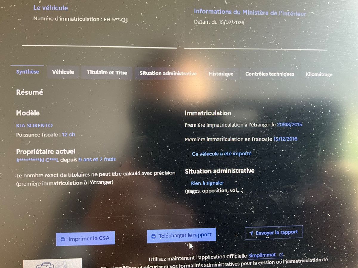 Kia Sorento d'occasion