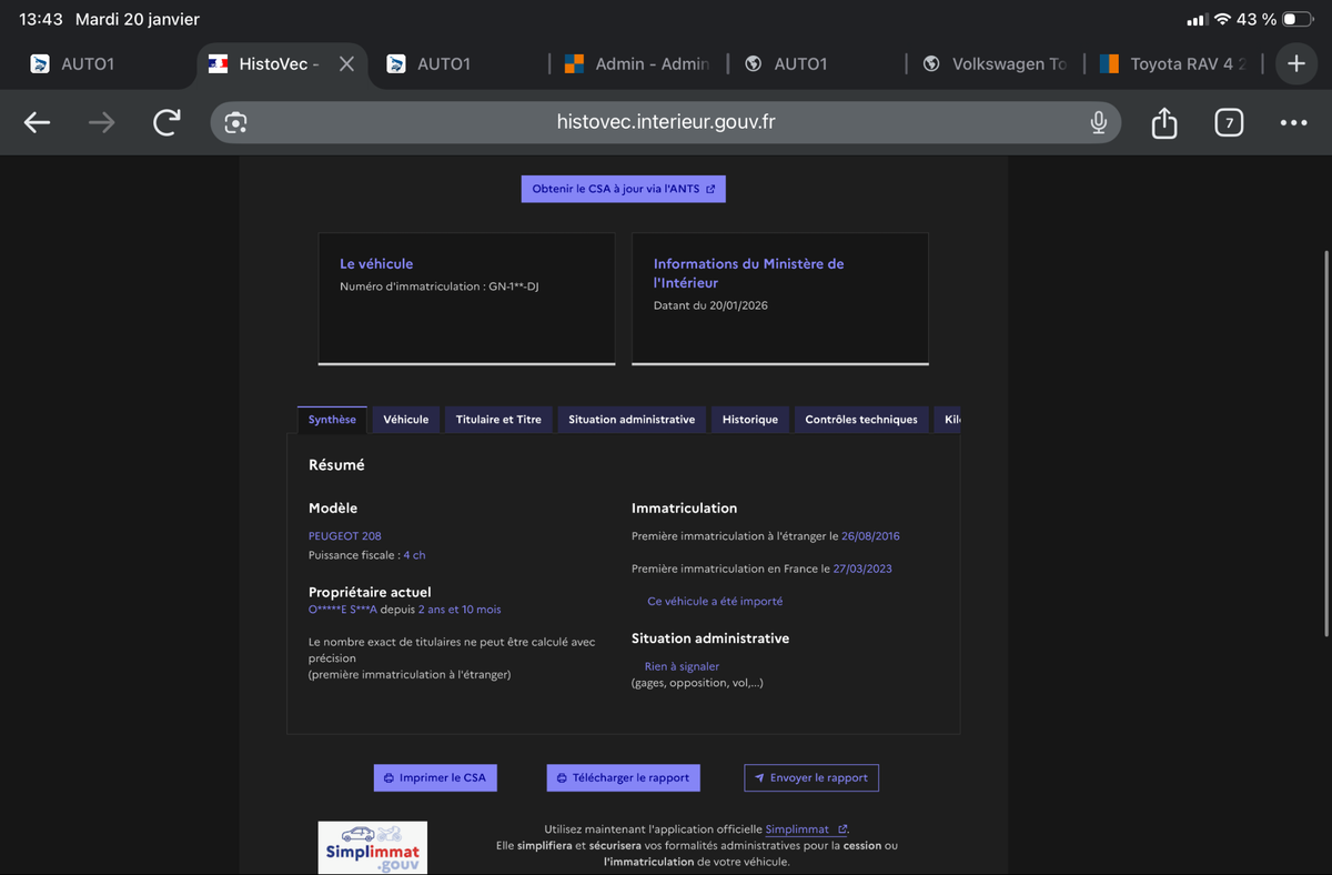 Peugeot 208 d'occasion