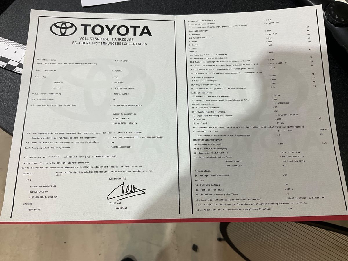 Toyota Avensis 2.0 D-4D Executive