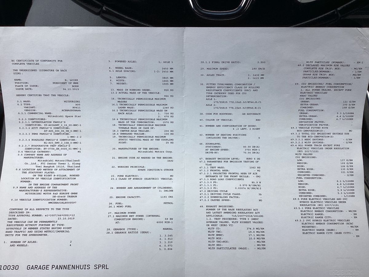 Mitsubishi Space Star 1.2 Active+