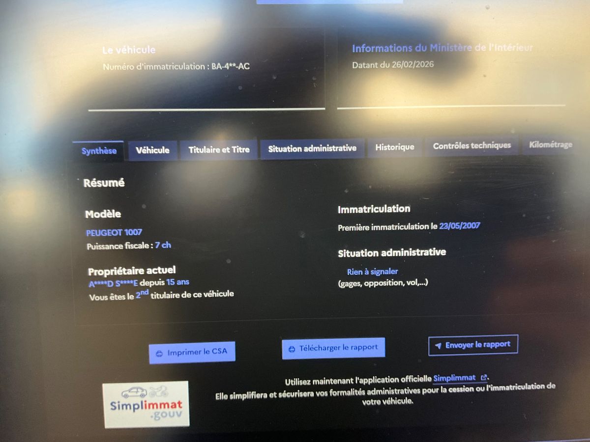 Peugeot 1007 d'occasion