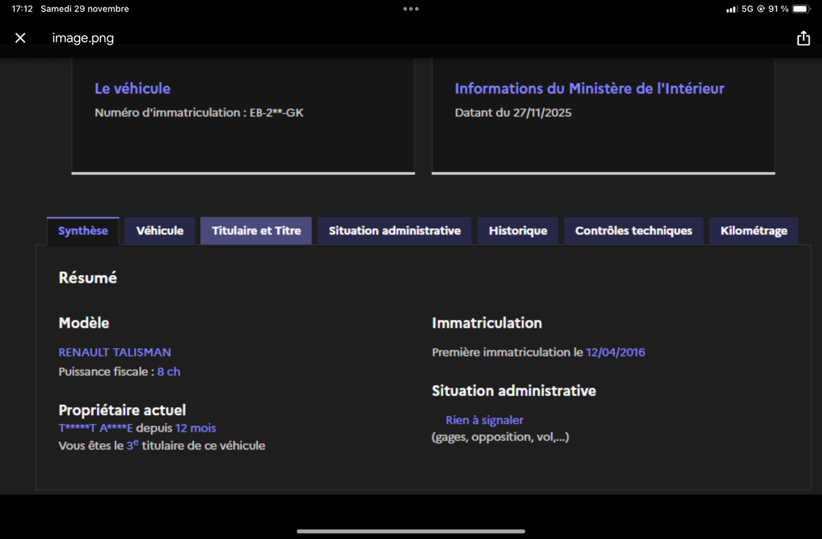 Renault Talisman d'occasion