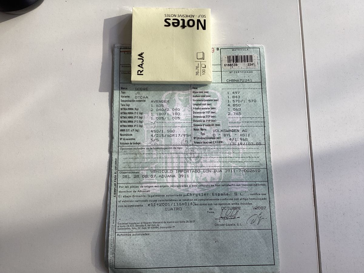 Dodge Avenger 2.0 CRD SE