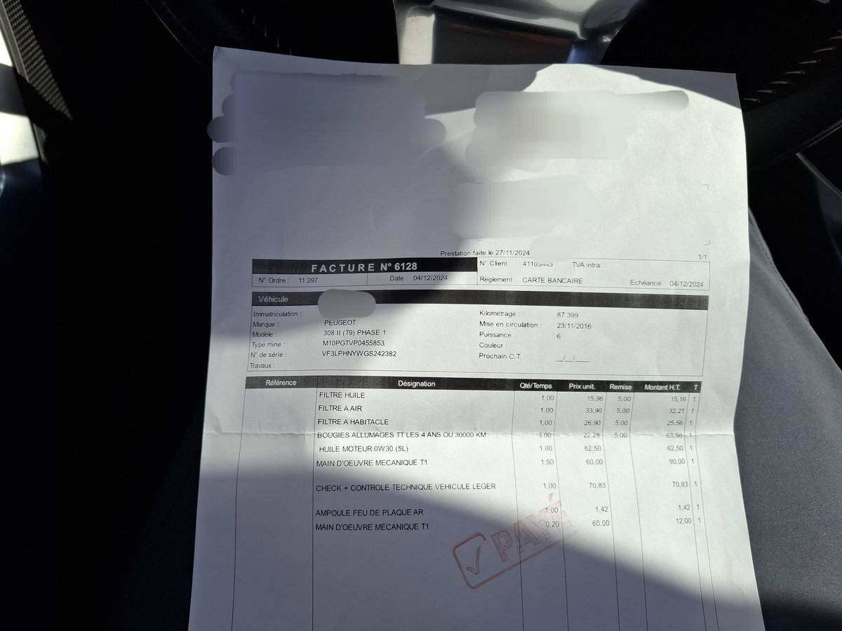 Peugeot 308 d'occasion