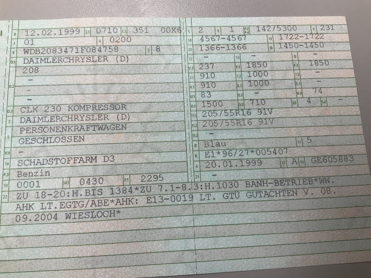 Mercedes-Benz CLK-Klasse CLK 230 Kompressor Sport