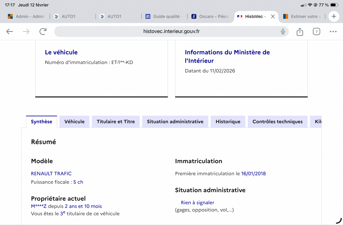 Renault Trafic d'occasion