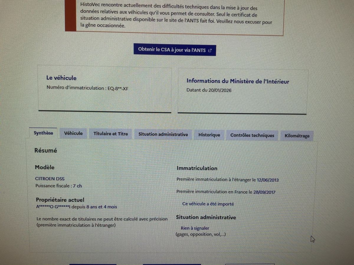 Citroen DS5 d'occasion