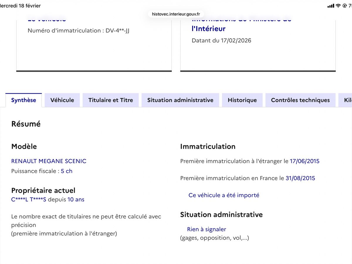 Renault Scenic d'occasion