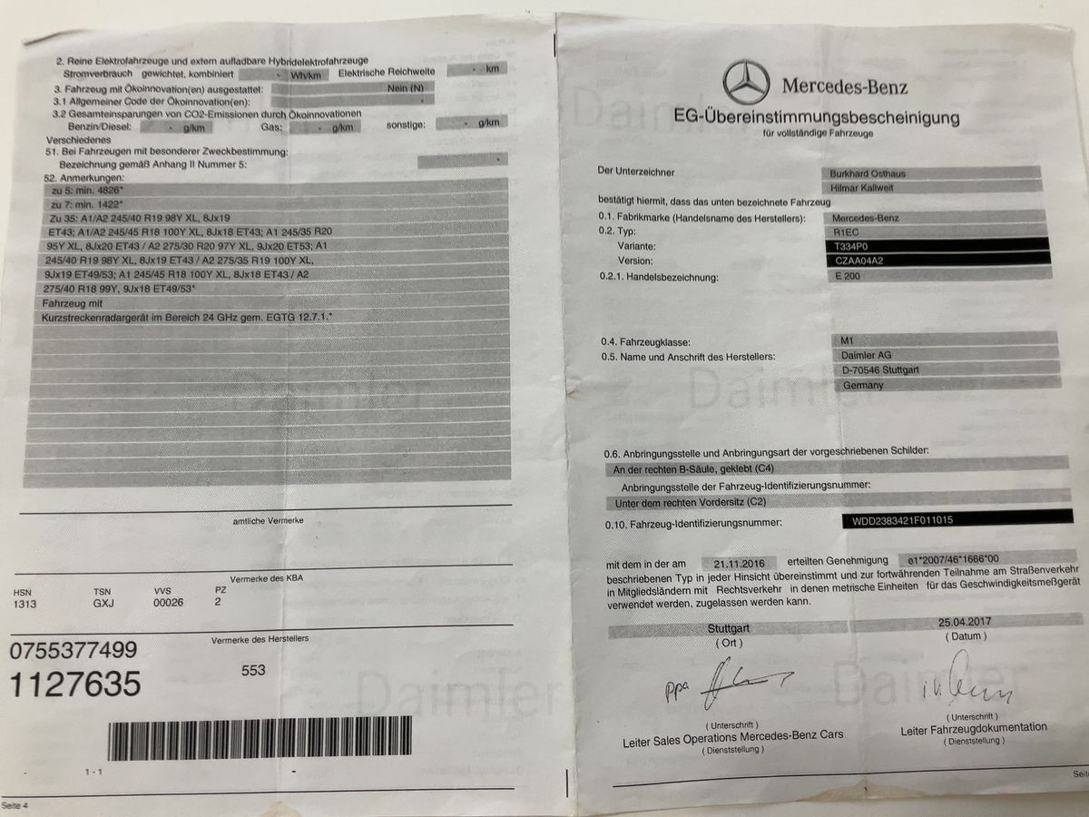 Mercedes-Benz E-Klasse d'occasion