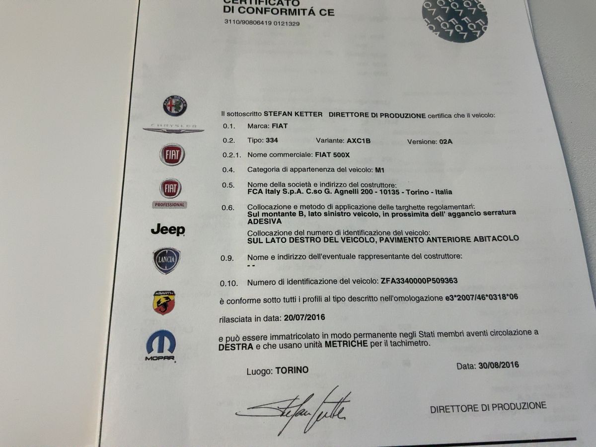 Fiat 500X d'occasion