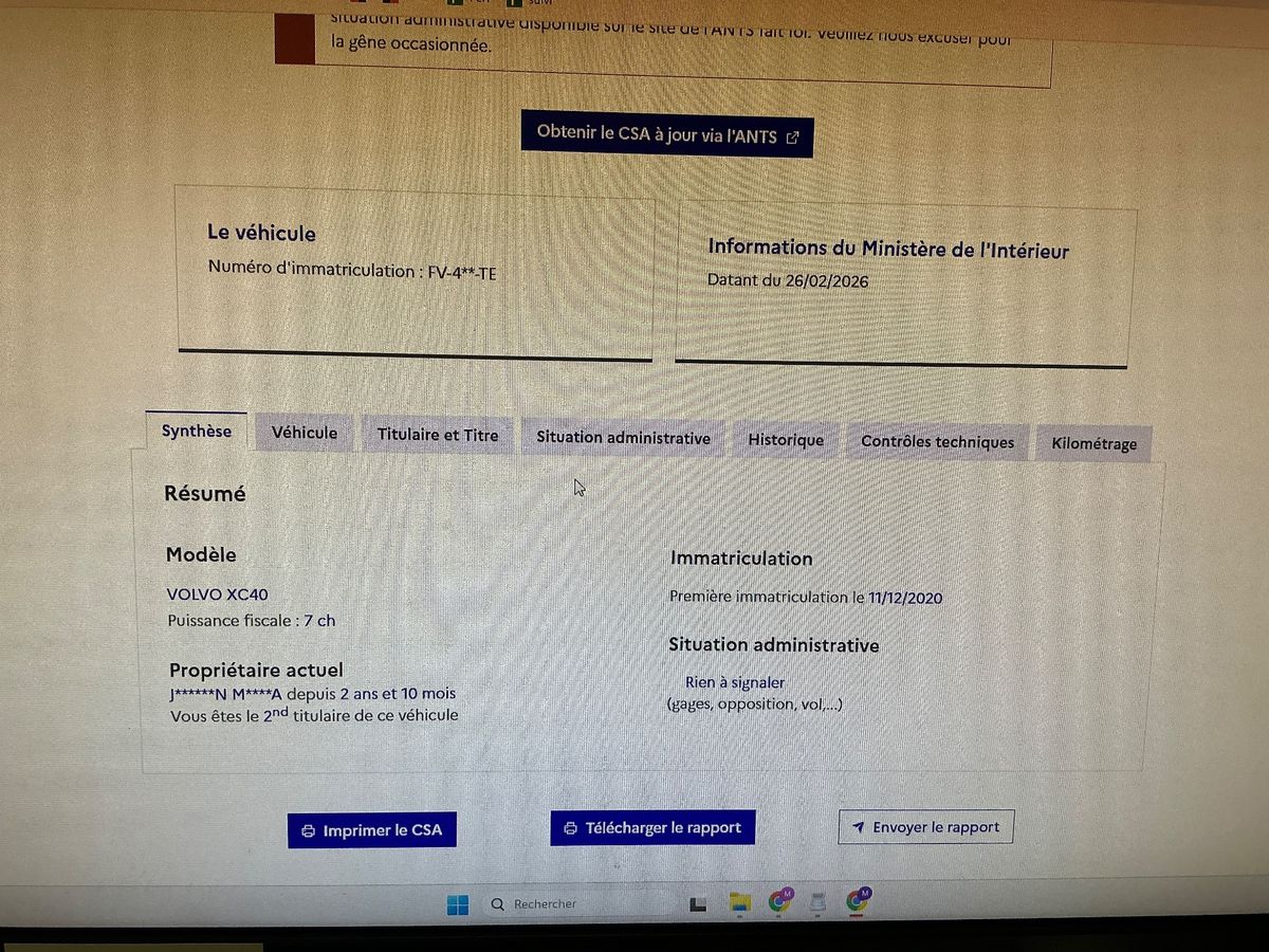 Volvo XC40 d'occasion