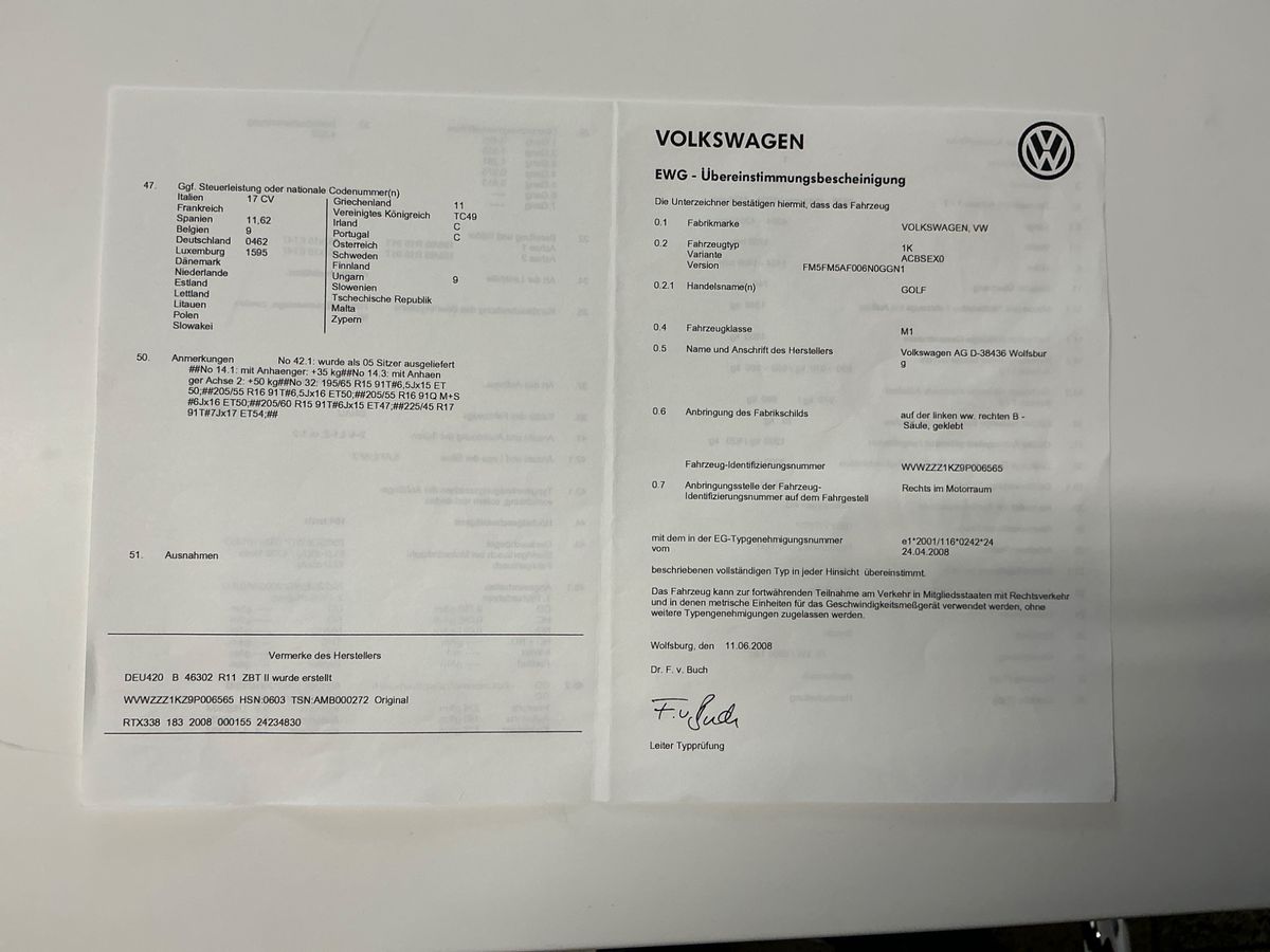 Volkswagen Golf V 1.6 Comfortline