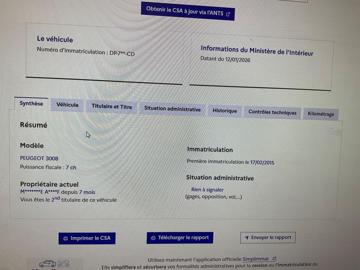 Peugeot 3008 d'occasion