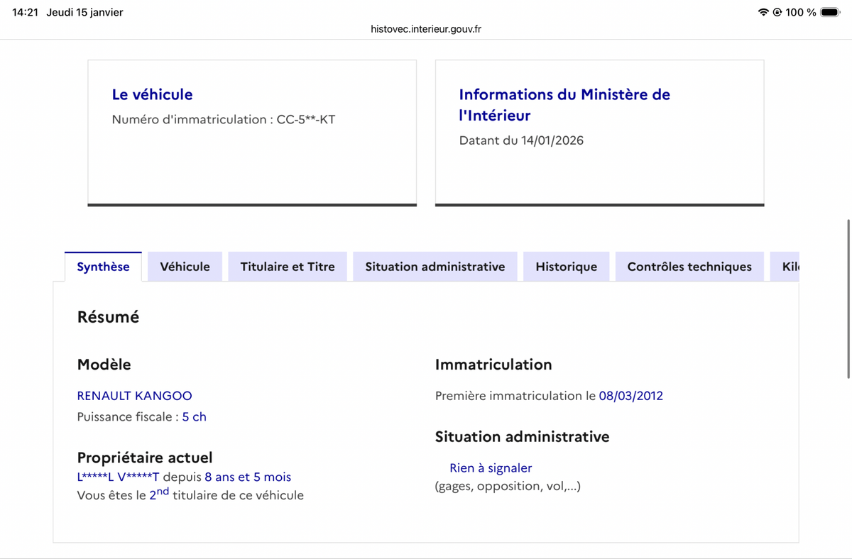 Renault Kangoo d'occasion