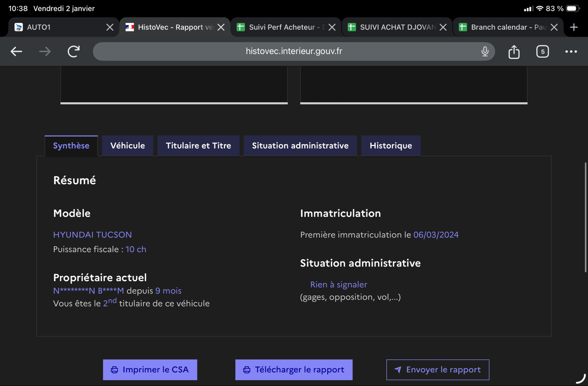 Hyundai Tucson d'occasion