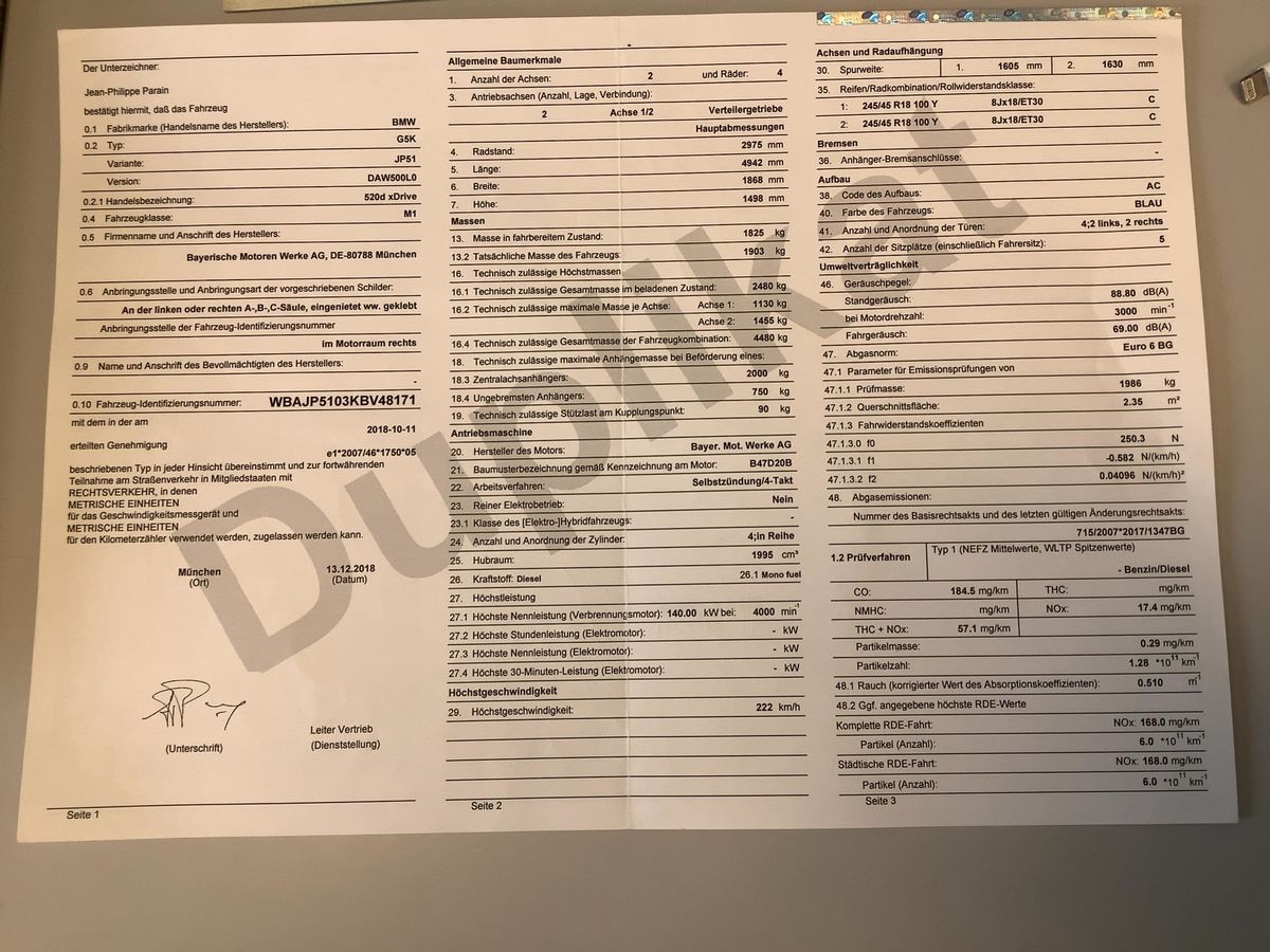 BMW 5er 520d xDrive Sport Line