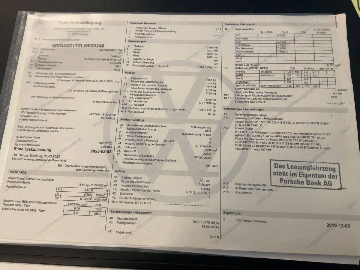 Volkswagen Touran d'occasion