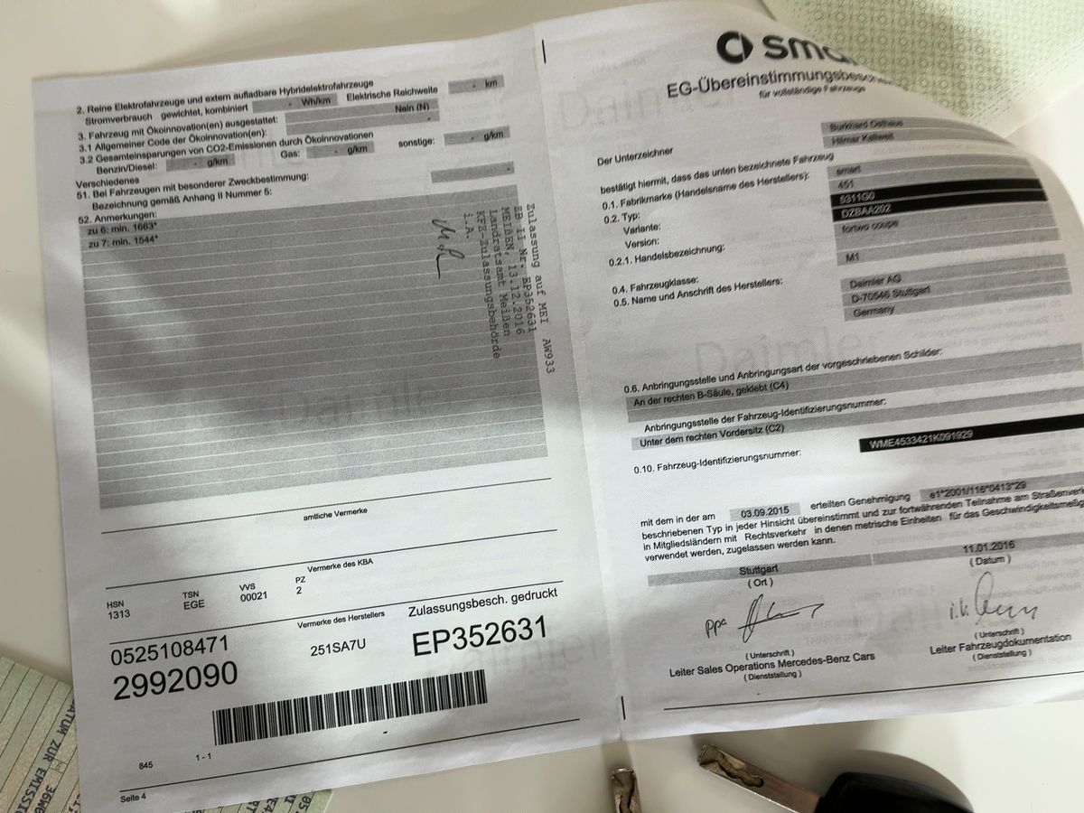 Smart forfour d'occasion