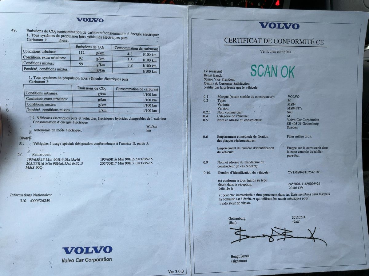 Volvo S40 d'occasion