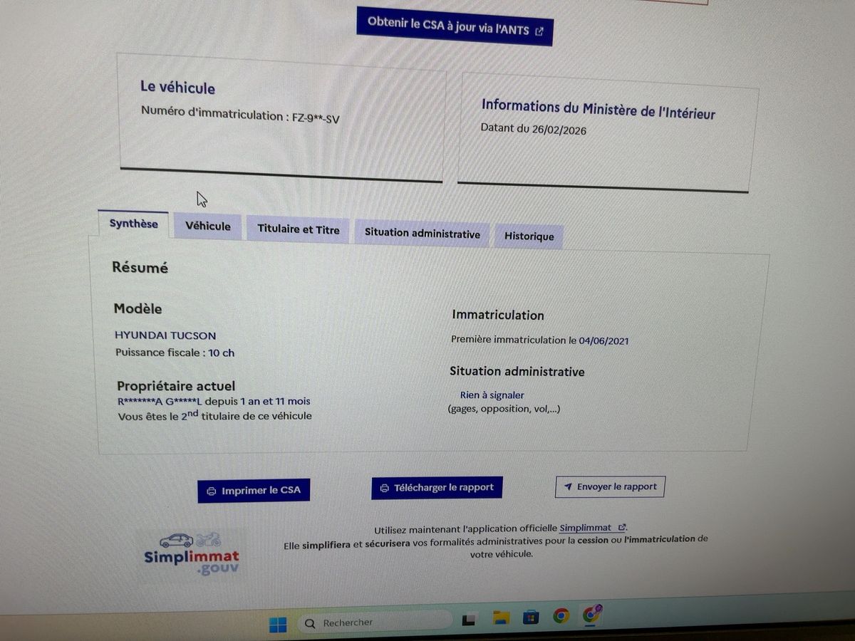 Hyundai Tucson d'occasion