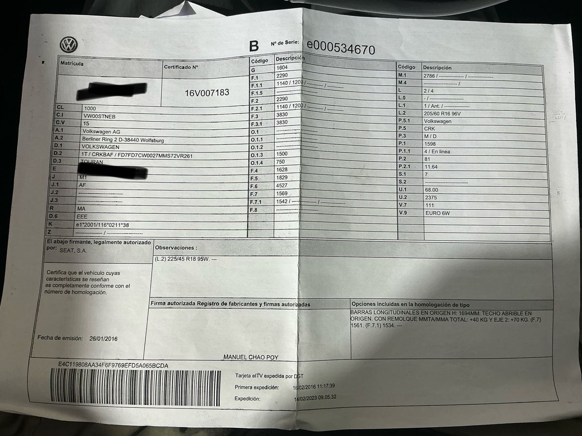 Volkswagen Touran d'occasion