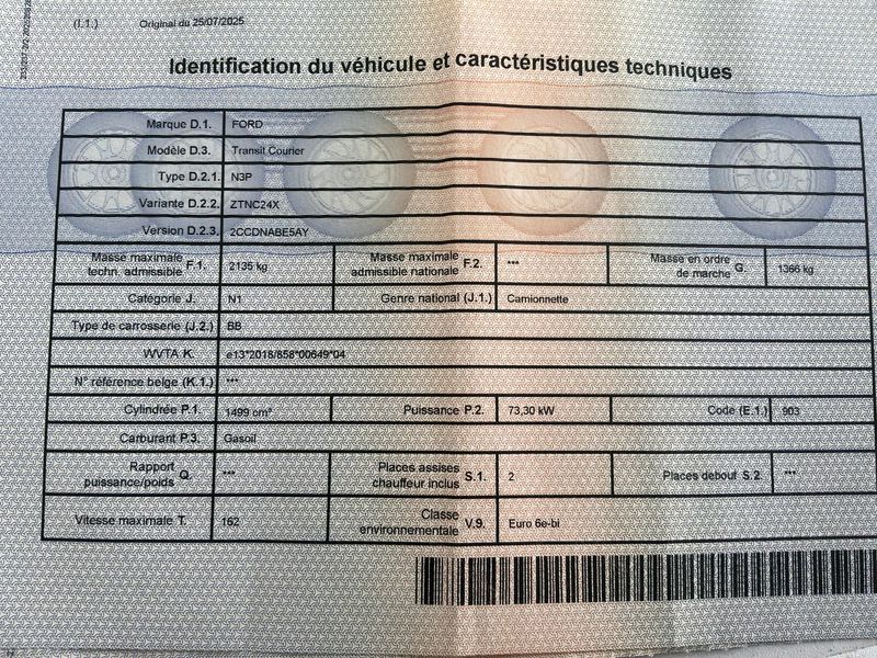 Ford Transit Courier 1.5 TDCi EcoBlue Trend — zdjęcie 15
