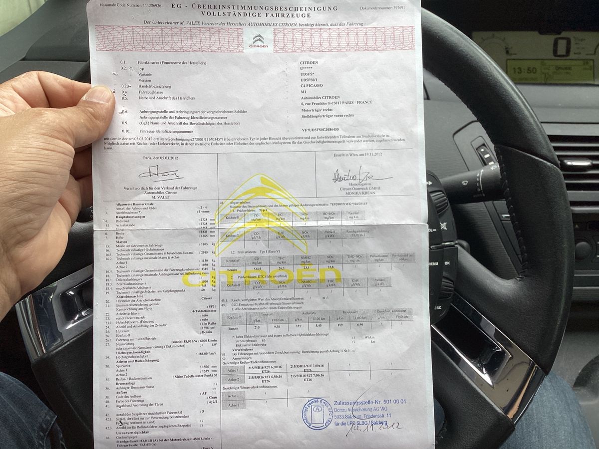 Citroen C4 Picasso 1.6 VTi Attraction