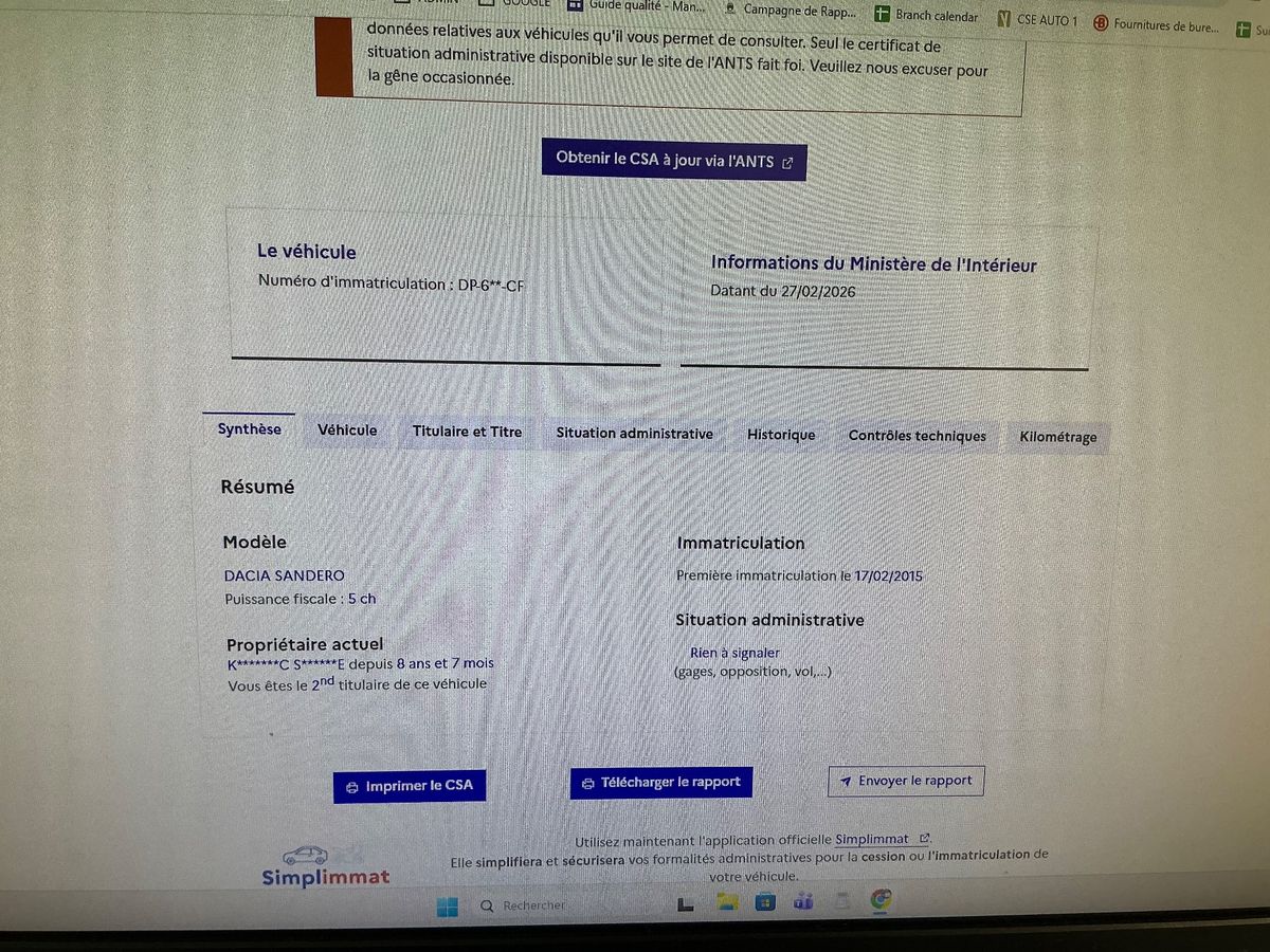 Dacia Sandero d'occasion