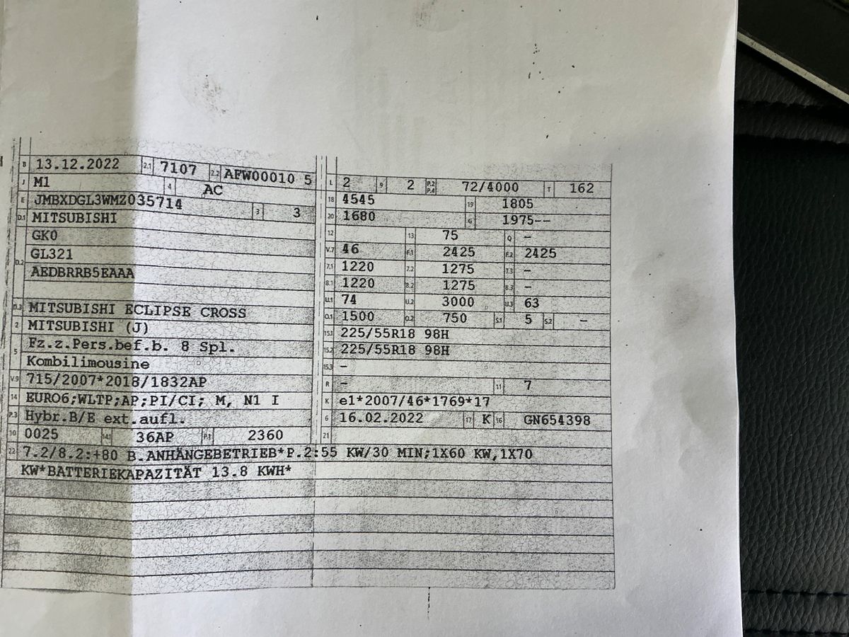 Mitsubishi Eclipse Cross 2.4 Plug-in Hybrid Plus 4WD