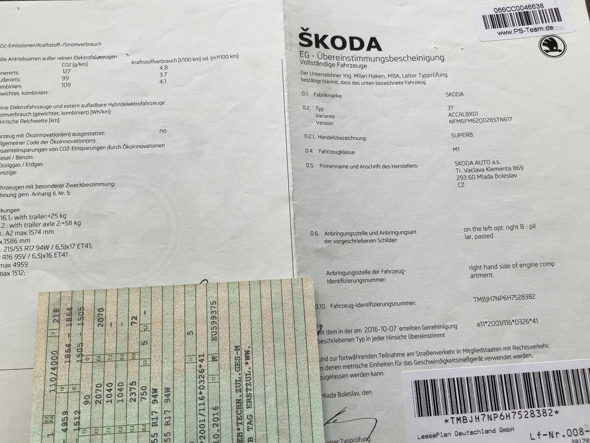 Skoda Superb d'occasion
