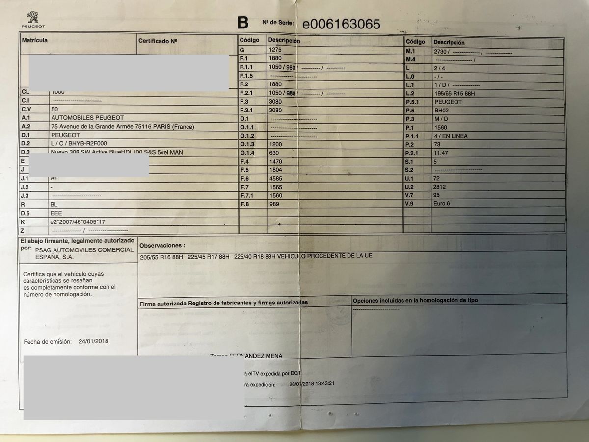 Peugeot 308 d'occasion