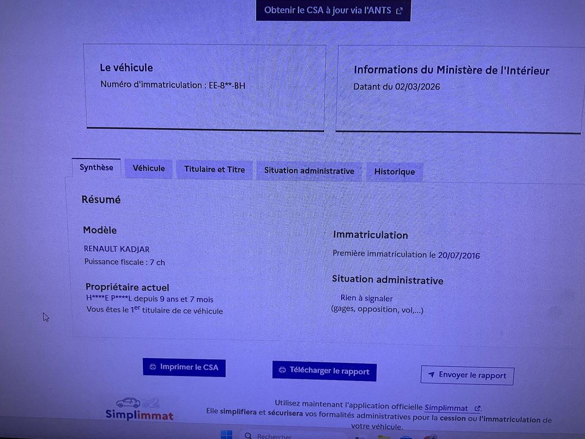 Renault Kadjar d'occasion