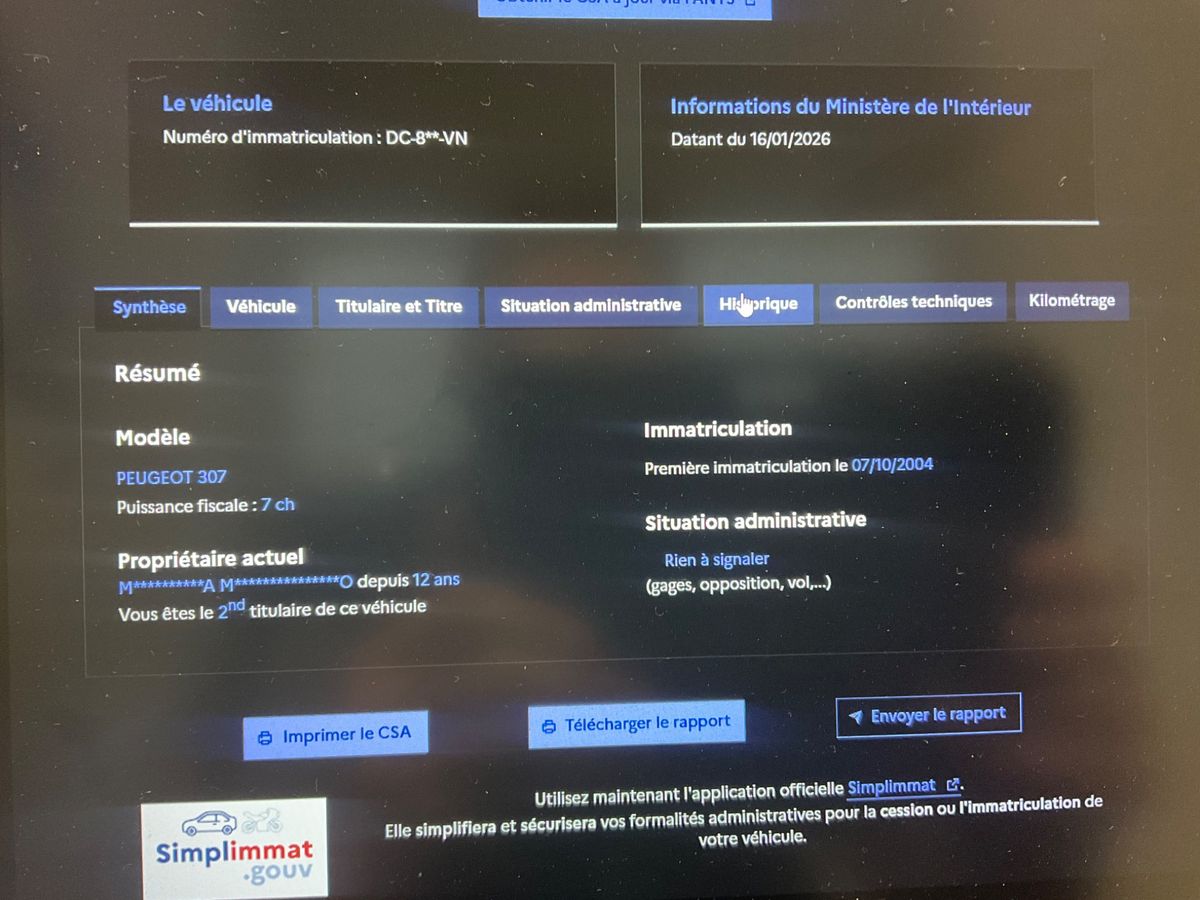 Peugeot 307 d'occasion