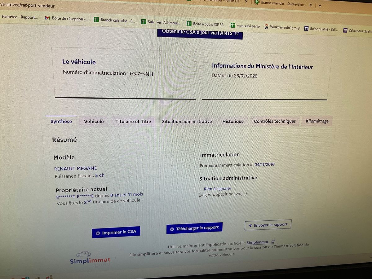 Renault Megane d'occasion