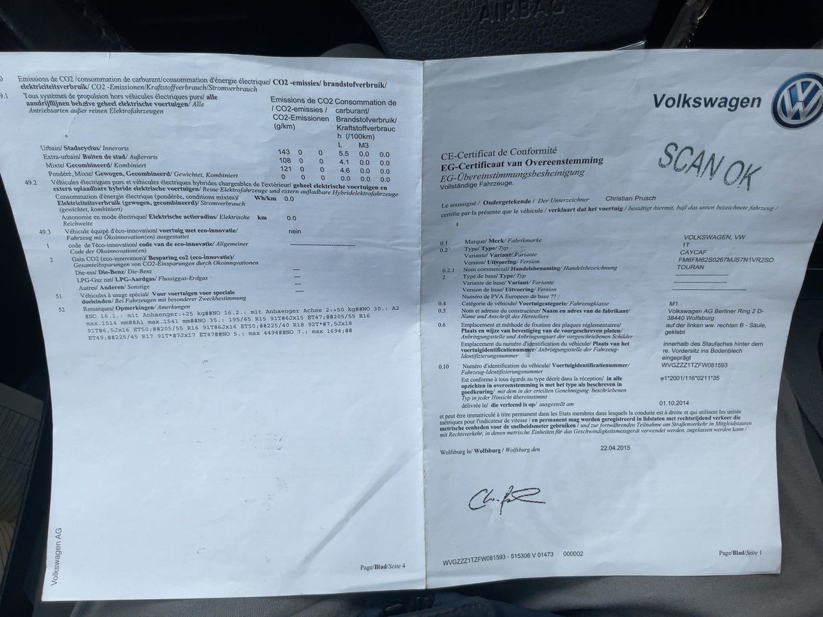 Volkswagen Touran d'occasion