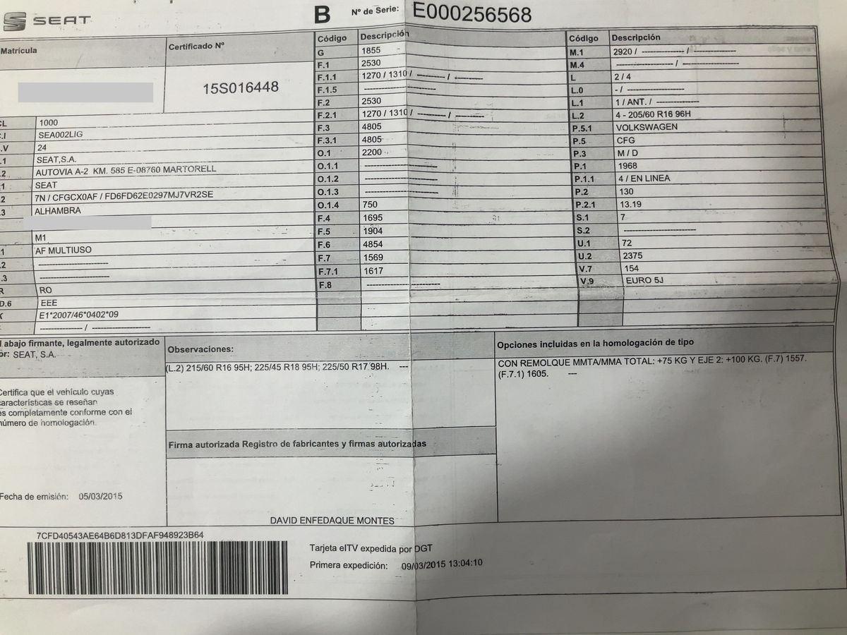 Seat Alhambra d'occasion