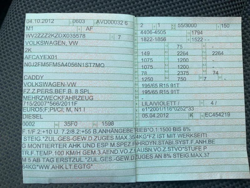Volkswagen Caddy
