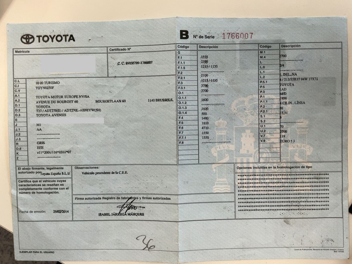 Toyota Avensis d'occasion